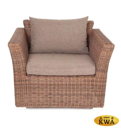 "Капучино" кресло из искусственного ротанга, цвет коричневый