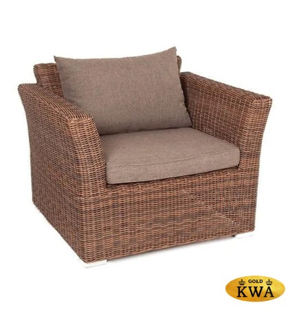 "Капучино" кресло из искусственного ротанга, цвет коричневый