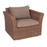 "Капучино" кресло из искусственного ротанга, цвет коричневый