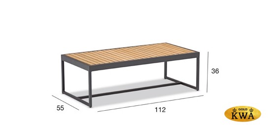 Amal Кофейный стол бежевый/натуральный, алюминий/тик