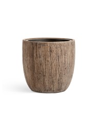 Кашпо TREEZ Effectory Wood Округлый конус Светлый дуб д-30 см, в-29 см