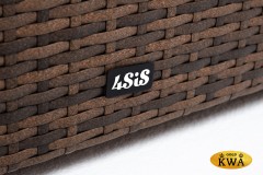 "Лунго" кашпо для цветов большое плетеное из искусственного ротанга, цвет коричневый