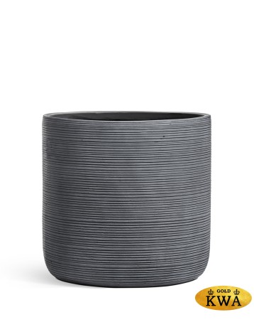 Кашпо TREEZ ERGO TreeLine Цилиндр Дымчато-серый бетон в-41, д-42 см