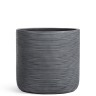 Кашпо TREEZ ERGO TreeLine Цилиндр Дымчато-серый бетон в-41, д-42 см