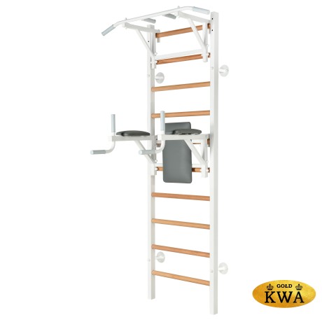 Шведская стенка комбинированная - КОМБИ - Т - БП (стенка + турник навесной + брусья с подлокотниками)