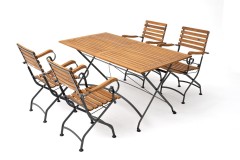 Обеденный комплект ЛАТА L стулья с подлокотниками