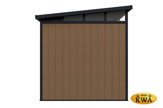 Сарай-хозблок из ДПК Defender 9х7 (5.95 кв.м)