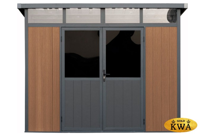 Сарай-хозблок из ДПК Defender 9х7 (5.95 кв.м)