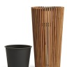 Кашпо TREEZ Effectory Rail Высокий конус тёмное дерево д-43, в-80 см