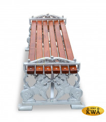 Банкетка алюминиевая «Львы» (лиственница 1,5)