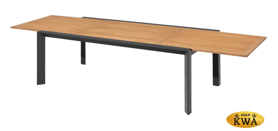 Nora-Avesta Комплект обеденной мебели натуральный/черный, тик/алюминий/веревка