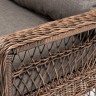 "Гранд Латте" диван трехместный из искусственного ротанга, цвет коричневый