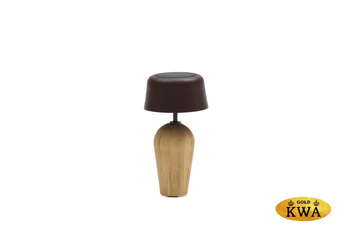 Kiruna (Bottle Teak S) Светильник коричневый, алюминий/тик