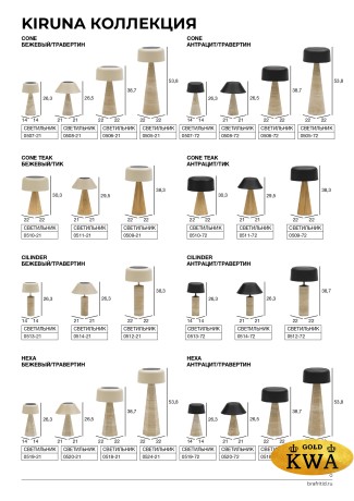 Kiruna (Bottle Teak S) Светильник коричневый, алюминий/тик