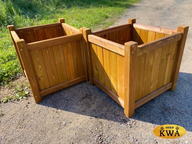 Кашпо деревянное большое