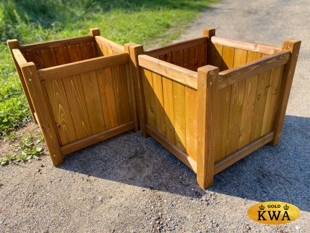 Кашпо деревянное большое