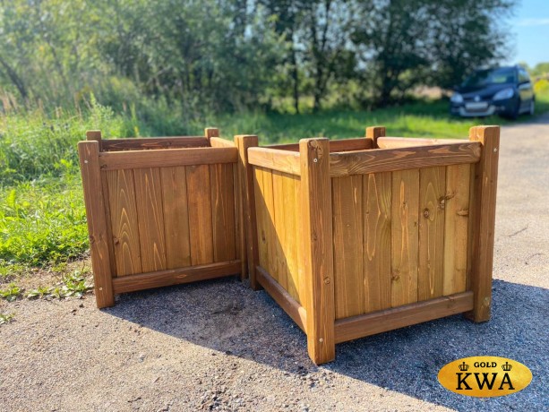 Кашпо деревянное большое