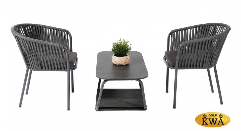 "Тулон" кофейный набор плетеный, цвет темный