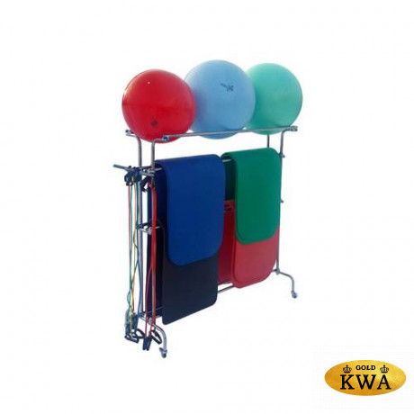 Мобильная стойка для ковриков и фитболов