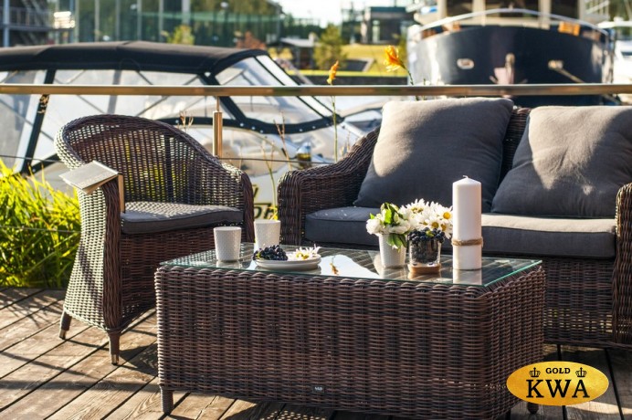 "Кон Панна С" лаунж зона из искусственного ротанга, цвет коричневый