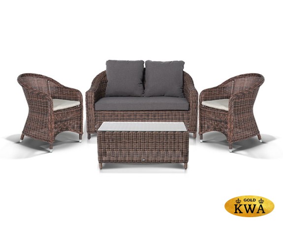 "Кон Панна С" лаунж зона из искусственного ротанга, цвет коричневый