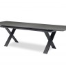 Timra 280/340/400 Стол антрацит/серый, алюминий/спеченный камень