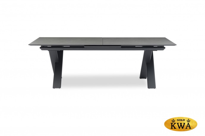 Timra 280/340/400 Стол антрацит/серый, алюминий/спеченный камень