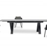 Timra 280/340/400 Стол антрацит/серый, алюминий/спеченный камень