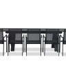 Timra 280/340/400 Стол антрацит/серый, алюминий/спеченный камень