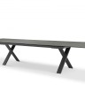 Timra 280/340/400 Стол антрацит/серый, алюминий/спеченный камень