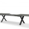 Timra 280/340/400 Стол антрацит/серый, алюминий/спеченный камень
