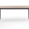 "Малага" обеденный стол из HPL 160х80см, цвет "дуб", каркас черный