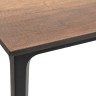 "Малага" обеденный стол из HPL 160х80см, цвет "дуб", каркас черный
