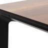 "Малага" обеденный стол из HPL 160х80см, цвет "дуб", каркас черный