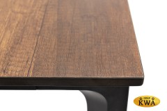 "Малага" обеденный стол из HPL 160х80см, цвет "дуб", каркас черный