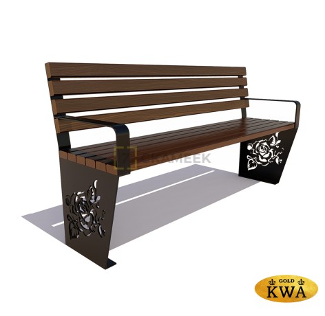 Скамейка «Роза» (3,0 м ангарская сосна,30х60)