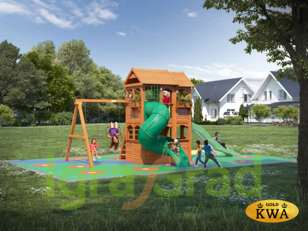 Детская площадка IgraGrad "Клубный домик 2 с трубой"