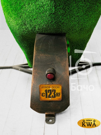 Топиари ландшафтная фигура Жираф-Байкер