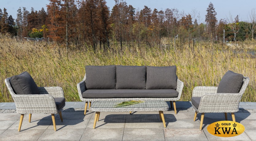 "Прованс" столик журнальный из ротанга, цвет бежевый