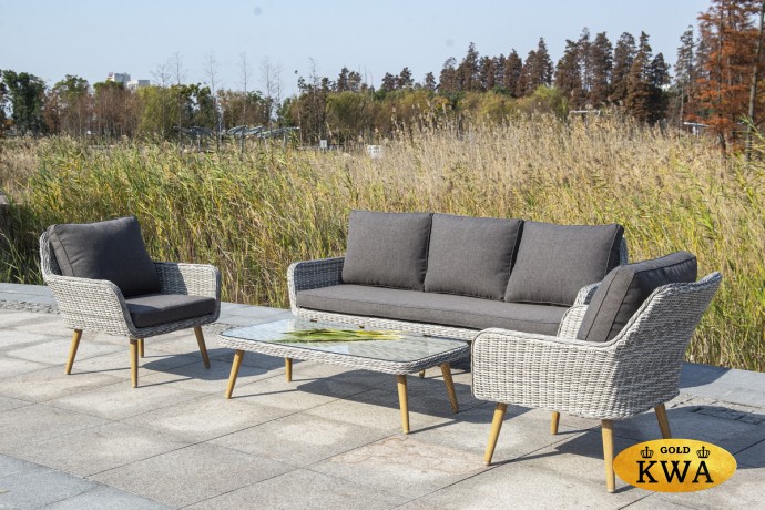 "Прованс" столик журнальный из ротанга, цвет бежевый