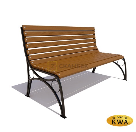 Скамейка «Тверь премиум» без подлокотников (2,5 м ангарская сосна)