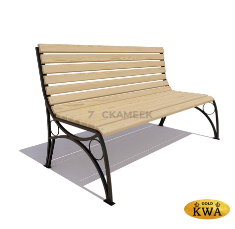 Скамейка «Тверь премиум» без подлокотников (2,5 м ангарская сосна)