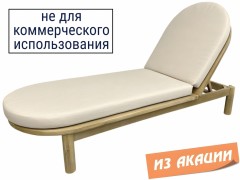 Шезлонг-лежак деревянный с матрасом (не для HoReCa)
