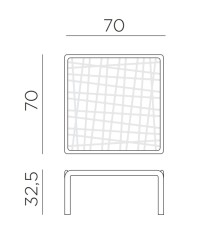 Столик пластиковый кофейный