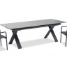 Timra 180/240 Стол антрацит/серый, алюминий/спеченный камень