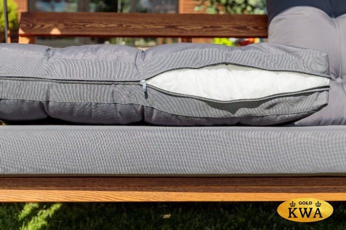 Качели садовые LYON с серыми подушками