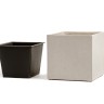 Кашпо TREEZ Effectory Beton Куб Белый песок 30х30х30 см