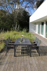 AndyСтул антрацит, алюминий/текстилен