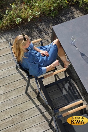 AndyСтул антрацит, алюминий/текстилен