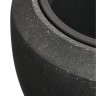 Кашпо TREEZ Effectory Quartz Чаша Design Чёрный кварц в-45 см, д-56 см